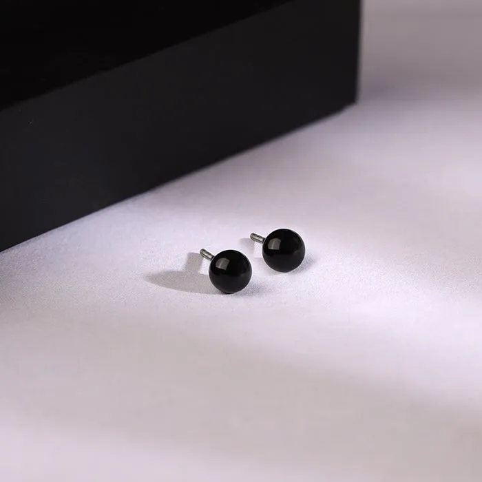 Black Rhodium Rizz Stud For Him