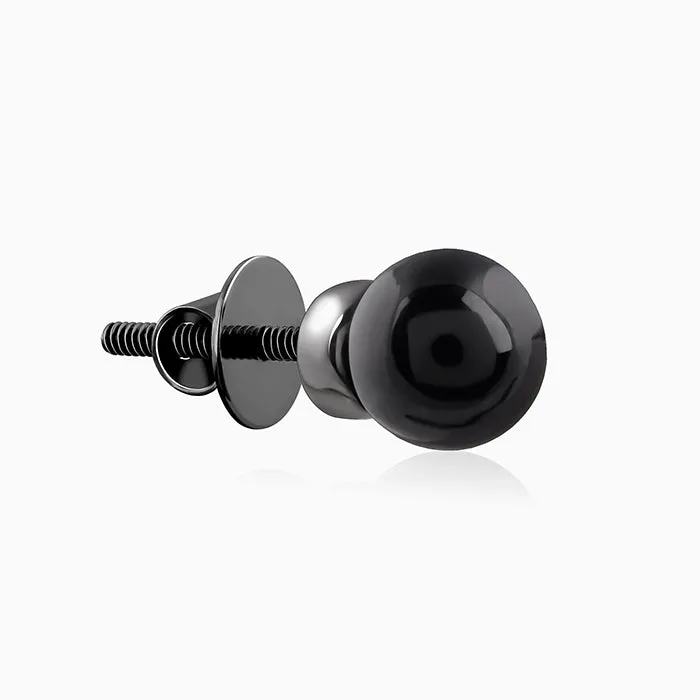Black Rhodium Rizz Stud For Him