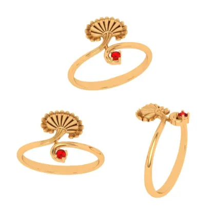 Breath-taking 14 Karat Yellow Gold Finger Ring