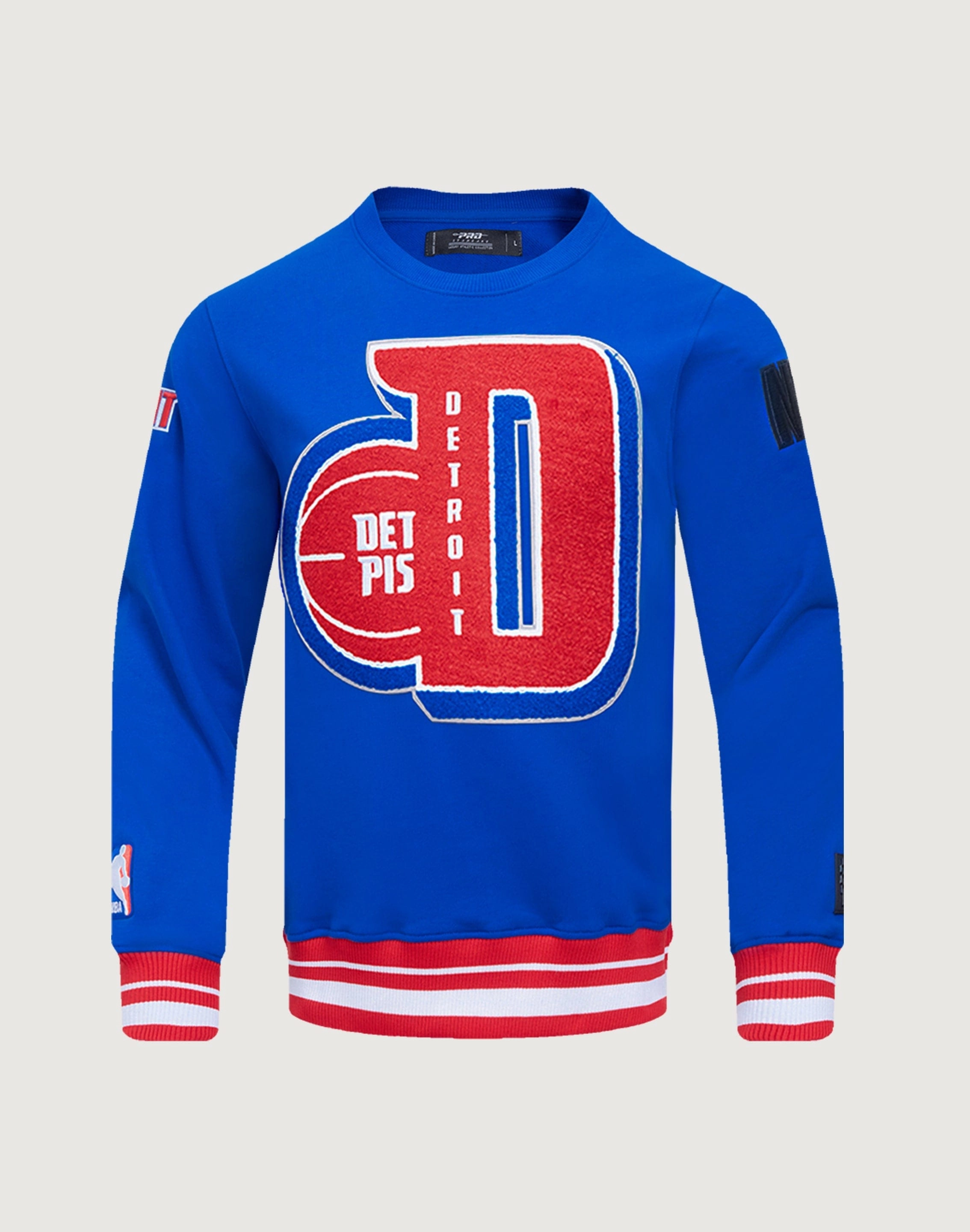 Casual wear options Pro Standard Detroit Pistons Mashup Rib Crewneck Clothing and accessories