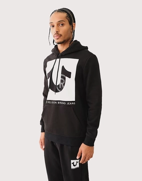 Casual wear options True Religion Crystal Stud Black Hoodie Activewear gear