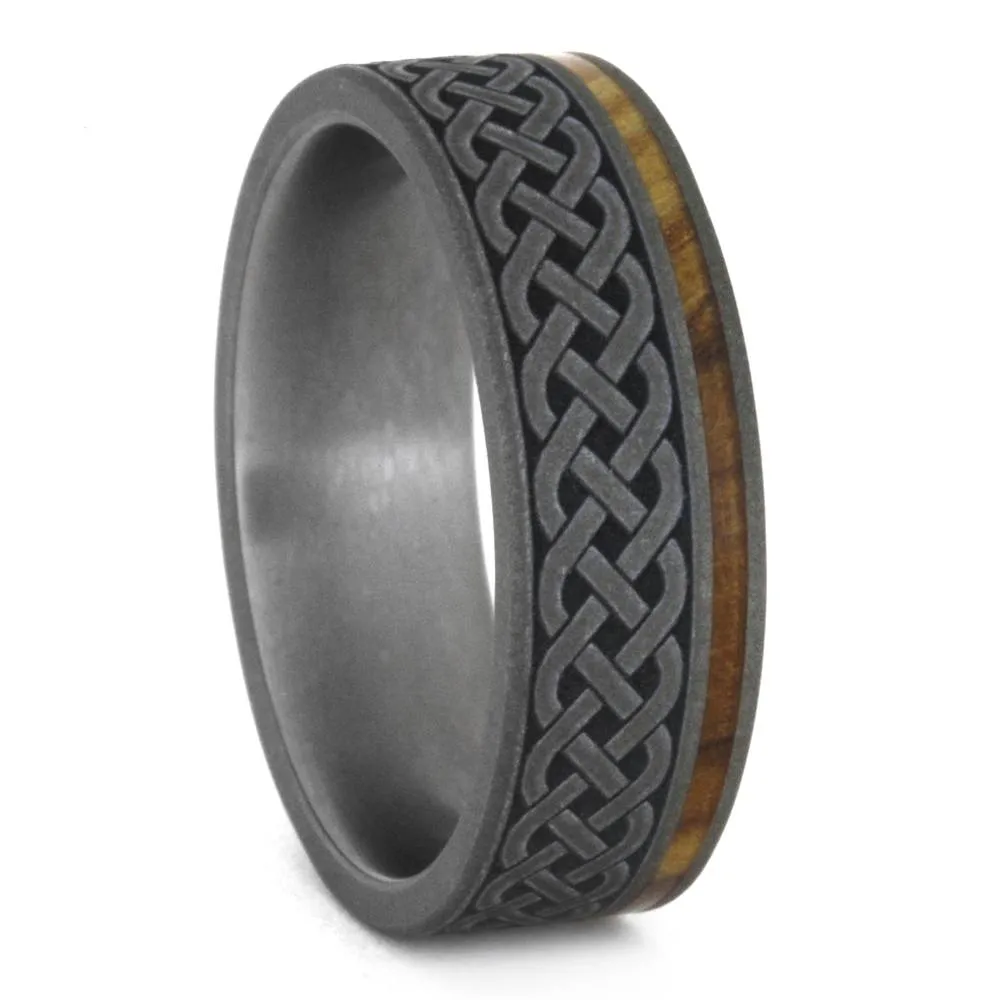 Celtic Knot Wedding Band Set