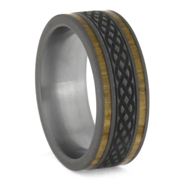 Celtic Knot Wedding Band Set
