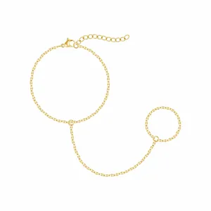 Chevron Hand Chain Bracelet