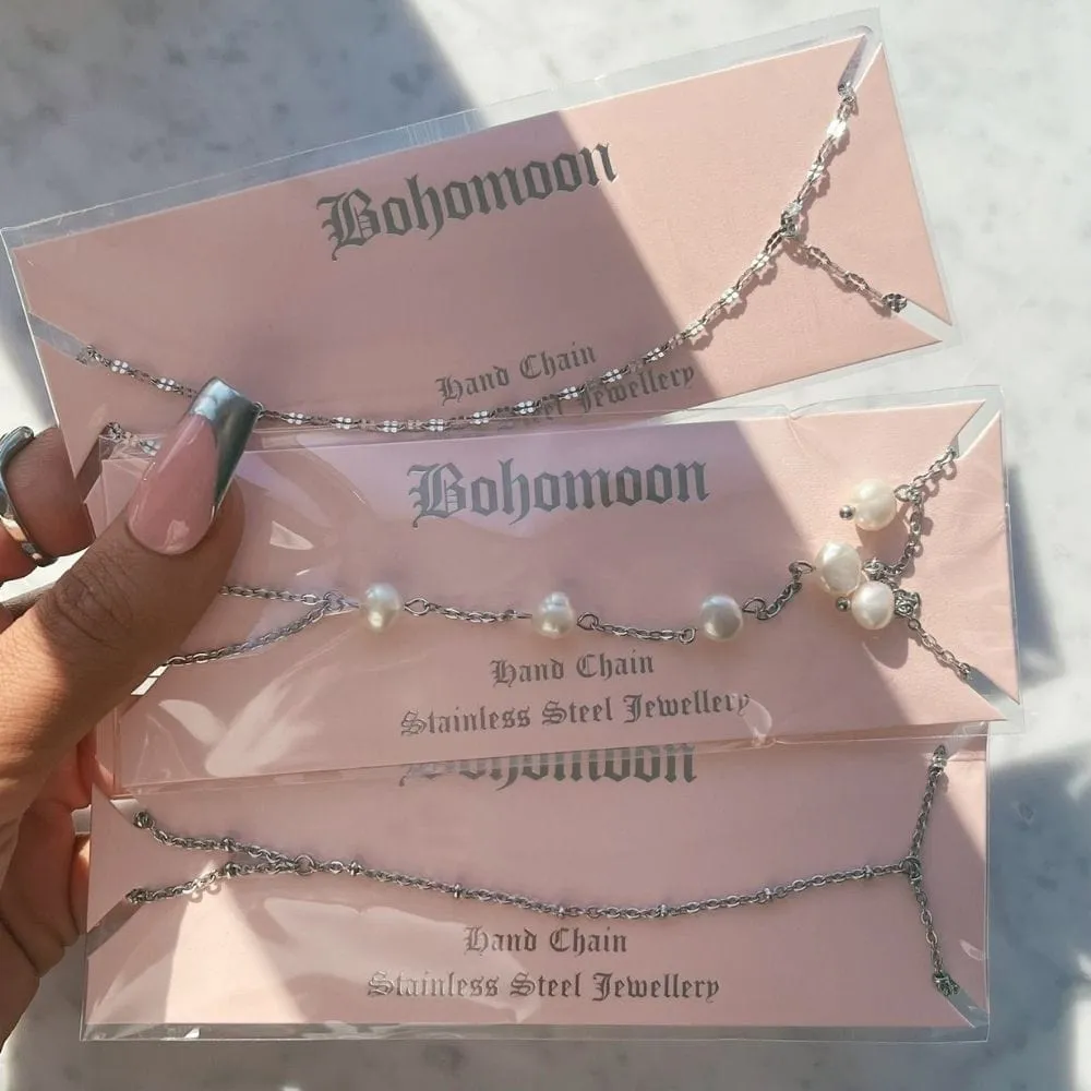 Chevron Hand Chain Bracelet