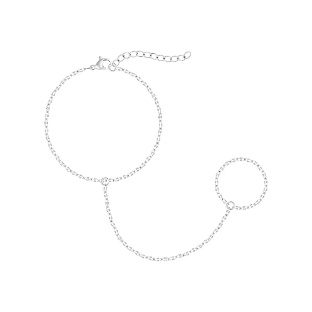 Chevron Hand Chain Bracelet