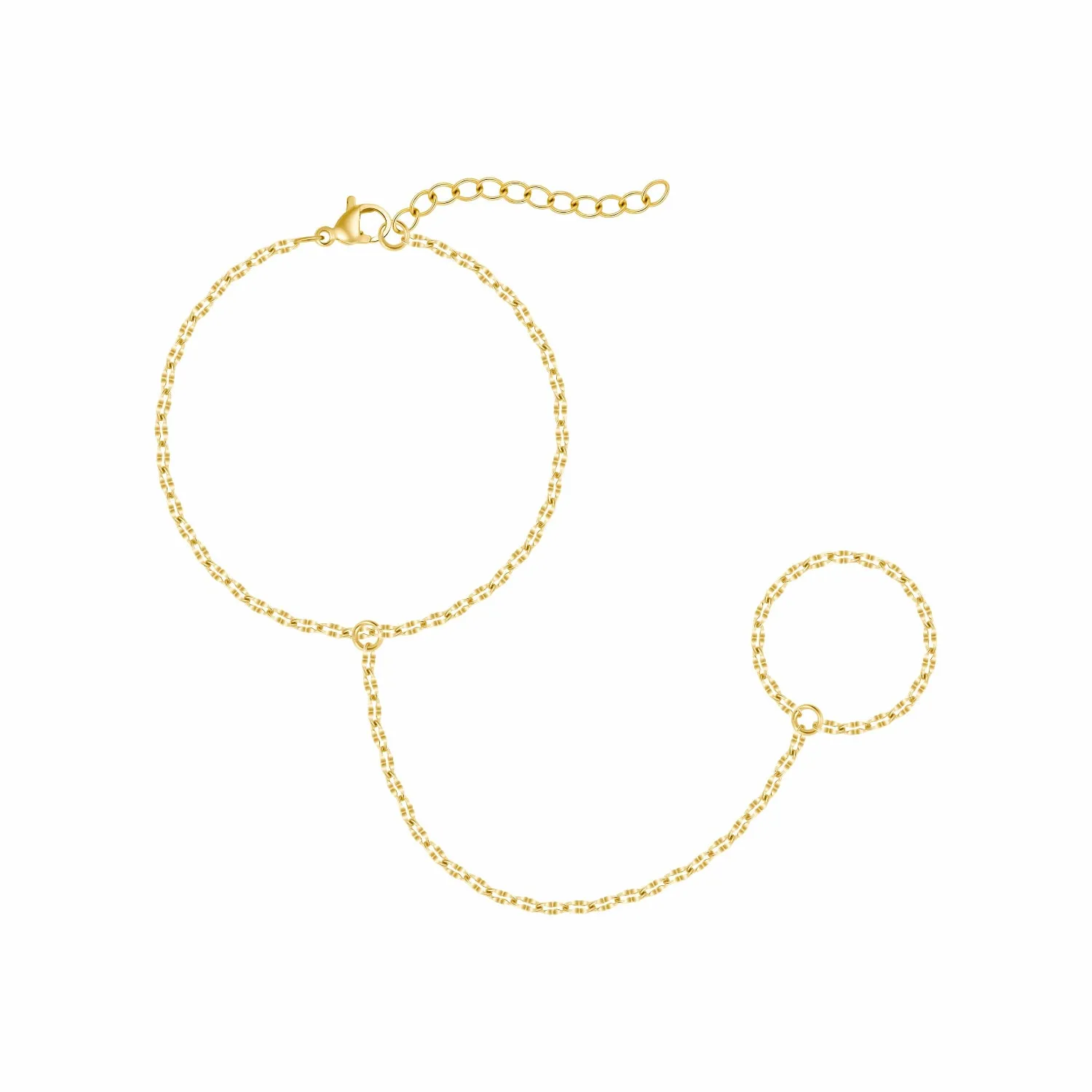 Chevron Hand Chain Bracelet