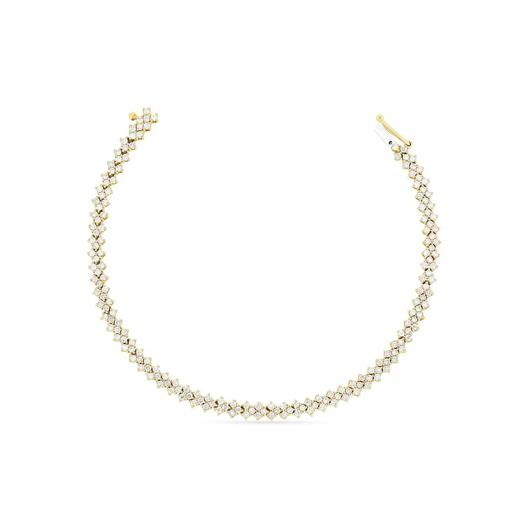 Chevron Tennis Bracelet