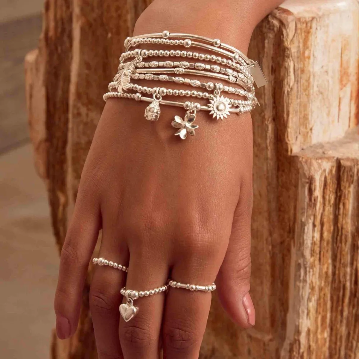 ChloBo Sterling Silver Mini Puffed Heart Ring