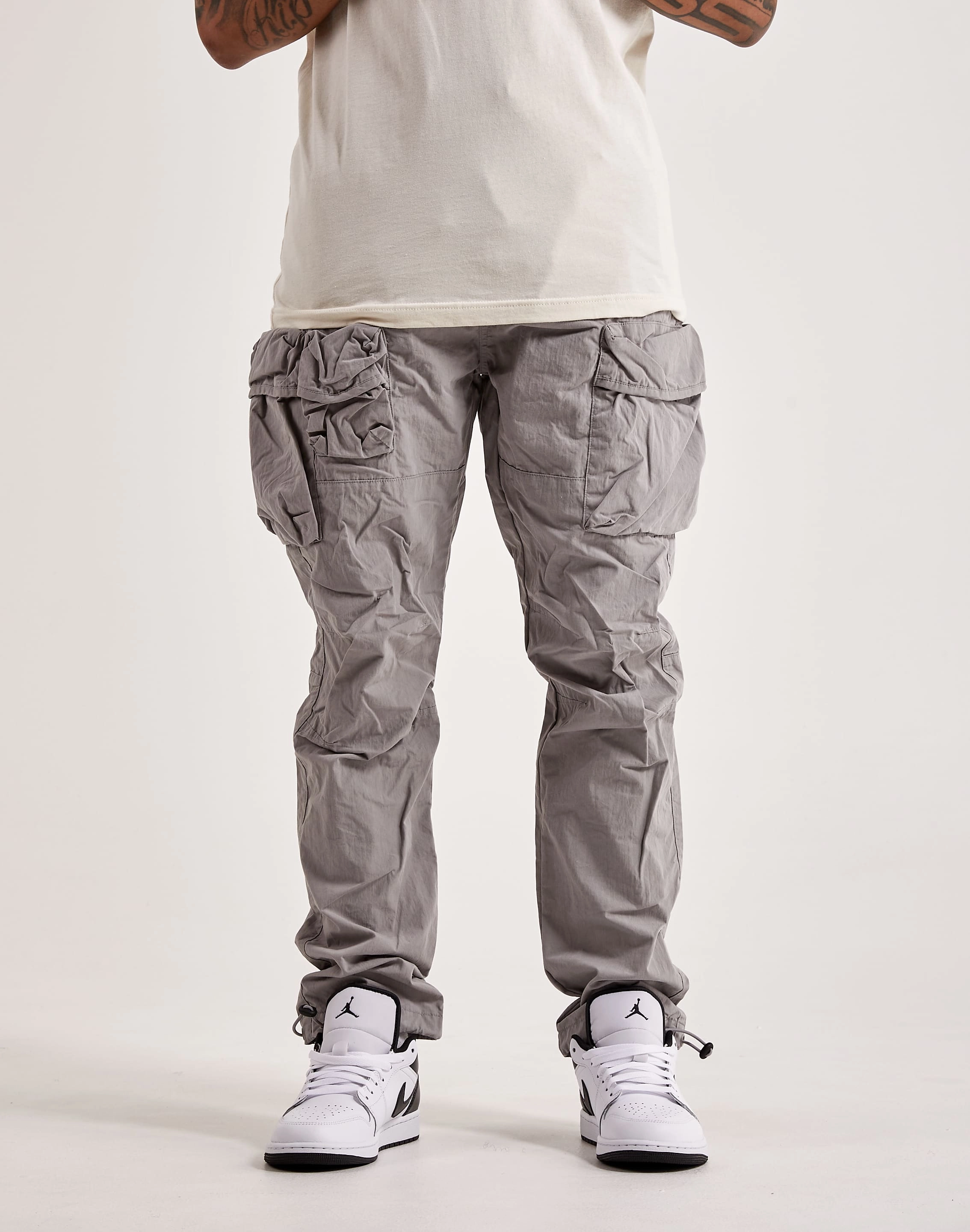 Smoke Rise Utility Peach Nylon Cargo Pants Stylish products Fashion brands