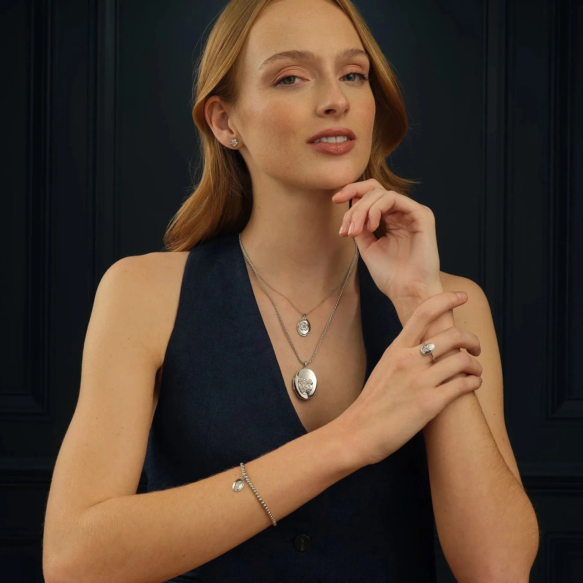 Clogau Forget Me Not Sterling Silver Ring D