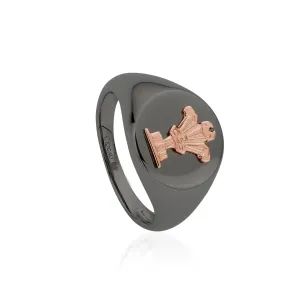 Clogau I Am Wales Sterling Silver Signet Ring D