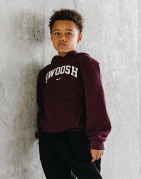 Clothing assortments Nike Club Fleece Swoosh Hoodie Grade-School Clearance fashion