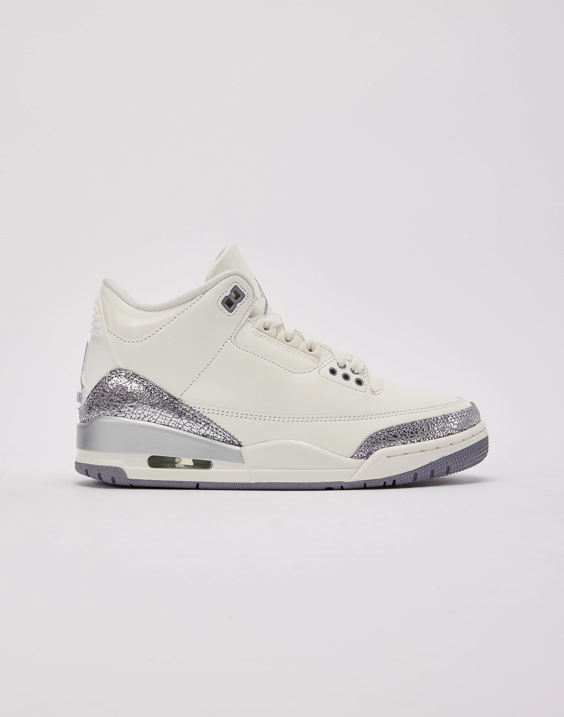 Comfortable apparel Jordan Air Jordan 3 Retro 'Sail Cement Grey' Lace - detailed fashion