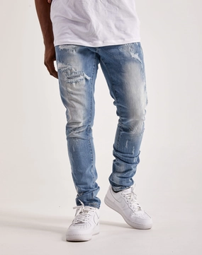 Comfortable apparel Smoke Rise Rip & Repair Jeans Designer fashion items
