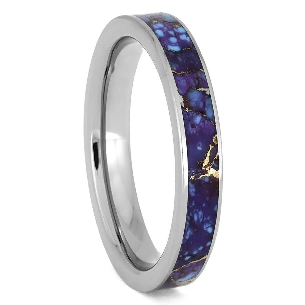Coordinating Purple Rings With Turquoise & Meteorite