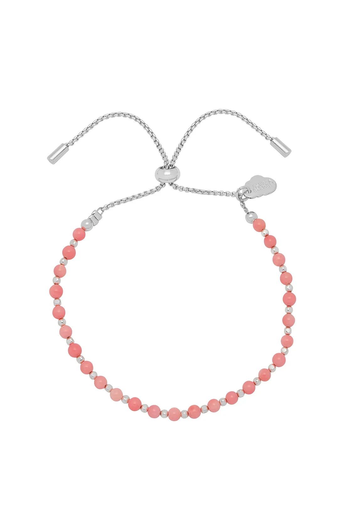 Coral Agate Gemstone Amelia Bracelet