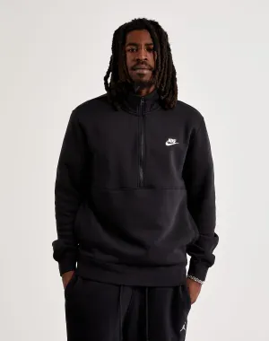 Cotton - made fashion Nike Club Fleece Half-Zip Sweatshirt Fashion must - haves