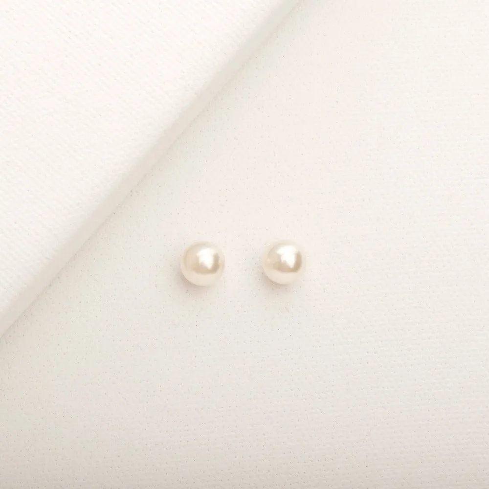 Crystal Pearl Studs