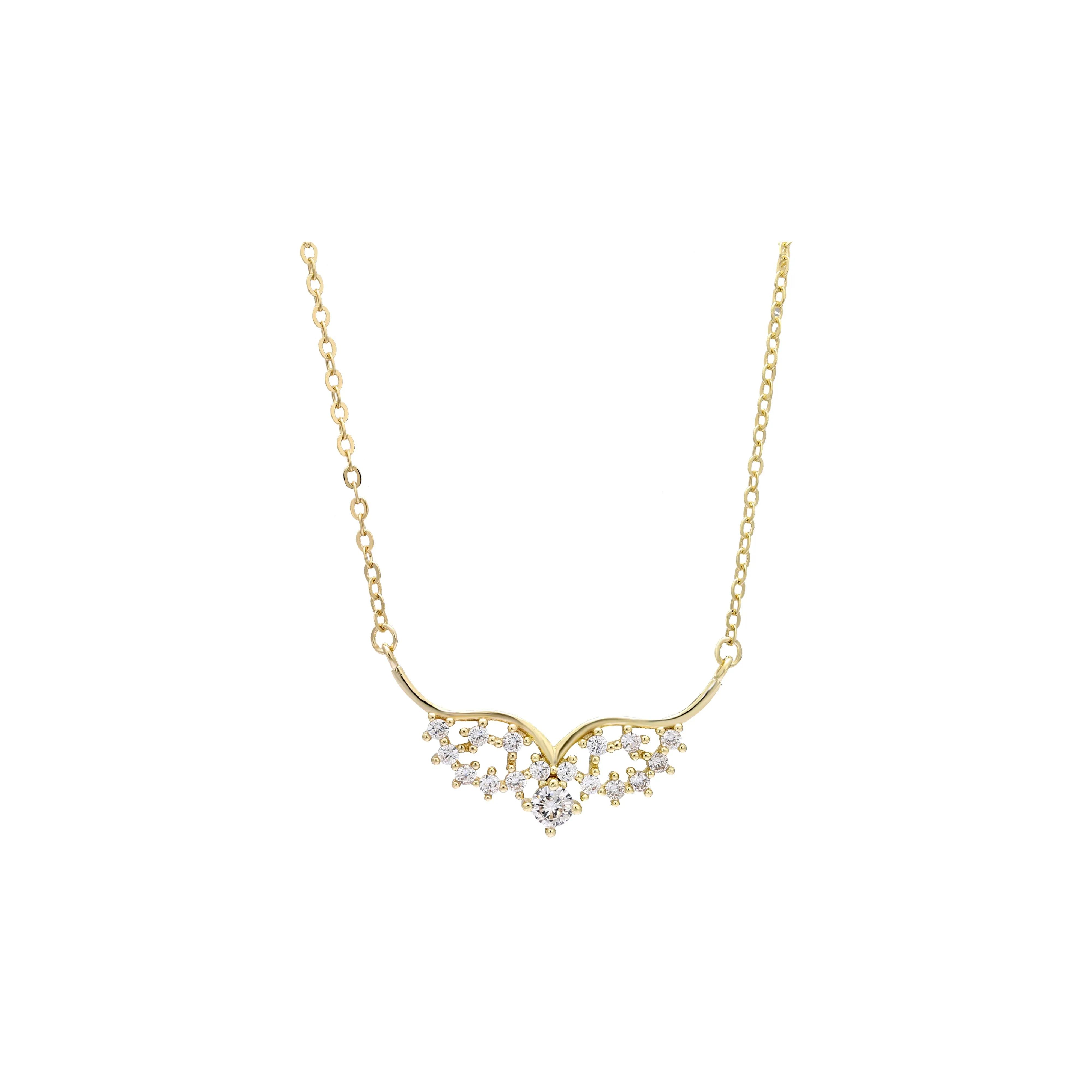 {Customize} 14K Gold carnival mask necklace