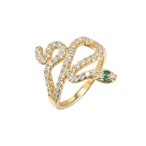 CZ Snake Ring