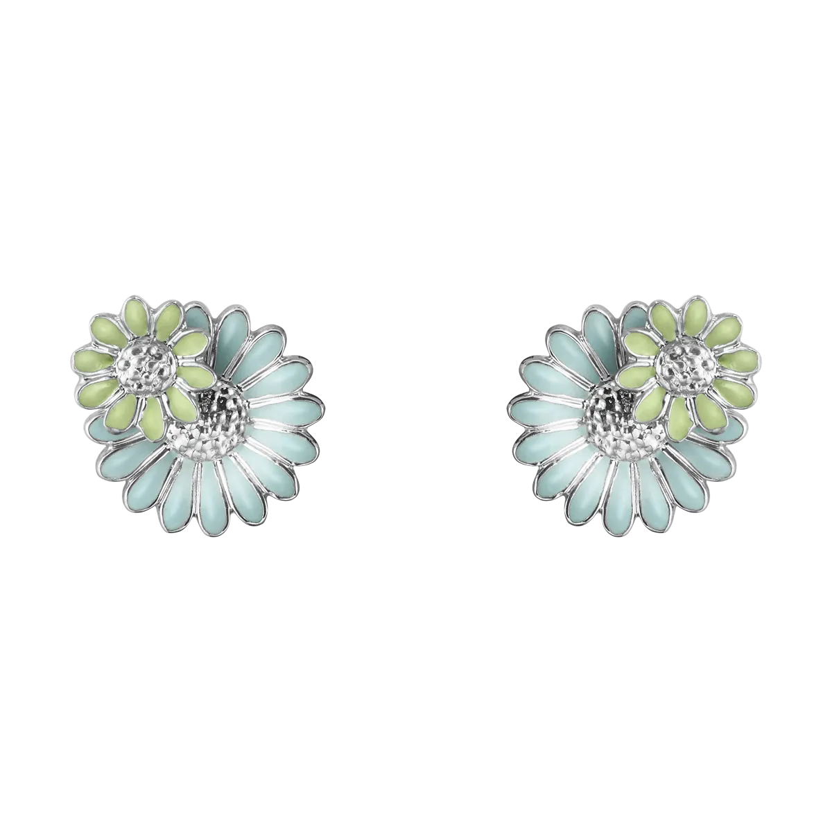 DAISY Layered Earrings Blue & Green