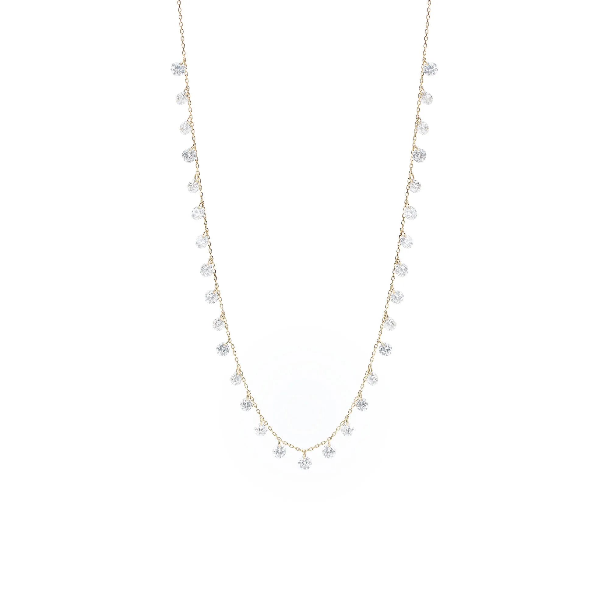 Dana?? 18K Gold Necklace w. 31 Diamonds