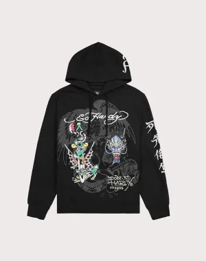 Denim products Ed Hardy Dragons Pullover Hoodie Luxury fashion items