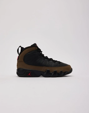 Denim products Jordan Air Jordan 9 Retro 'Olive' Grade-School Fashion photography
