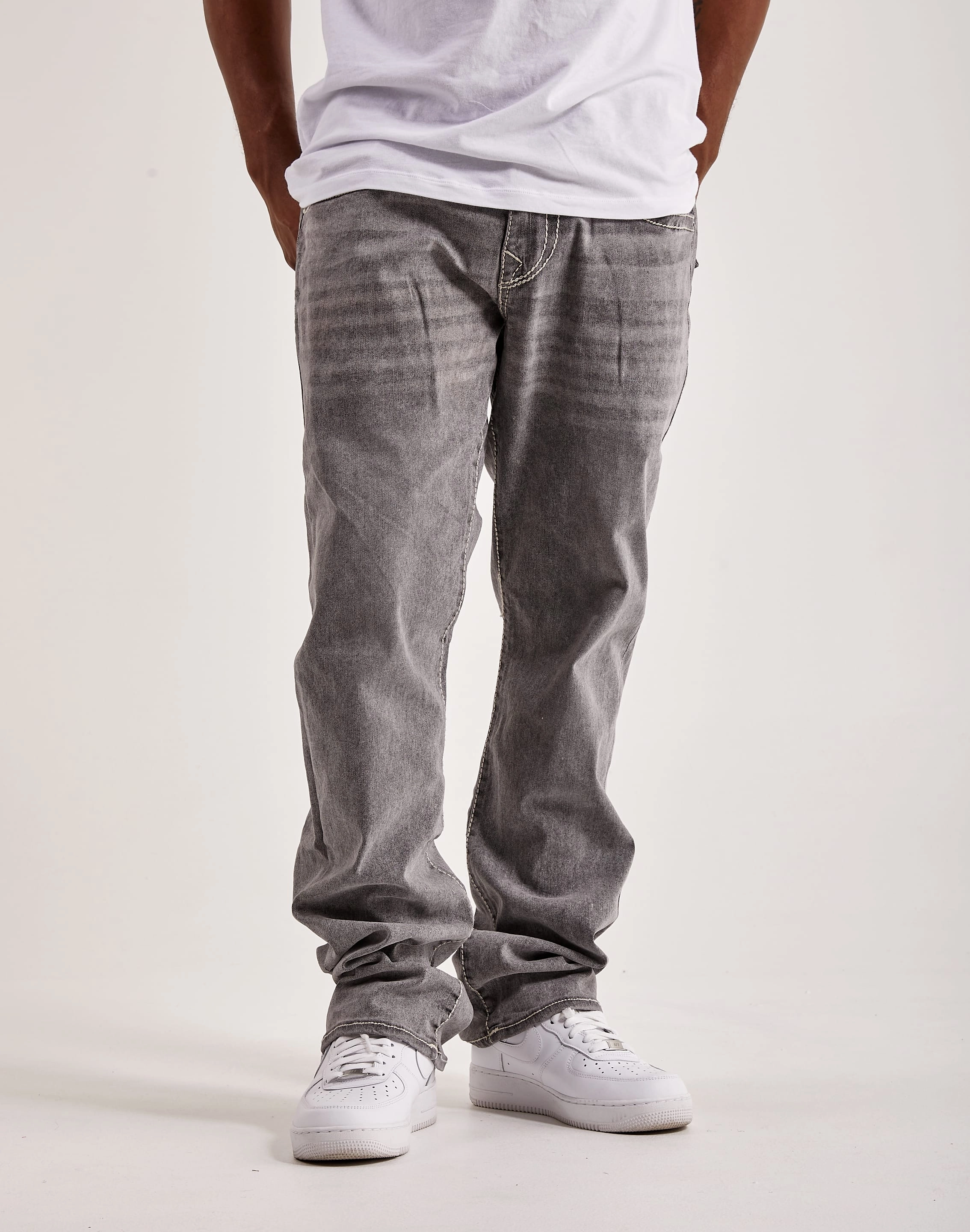 Denim products True Religion Ricky Big T Flap Straight Jeans Bohemian style items