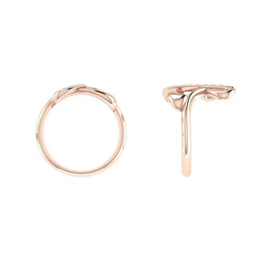 Diamond Initial Ring