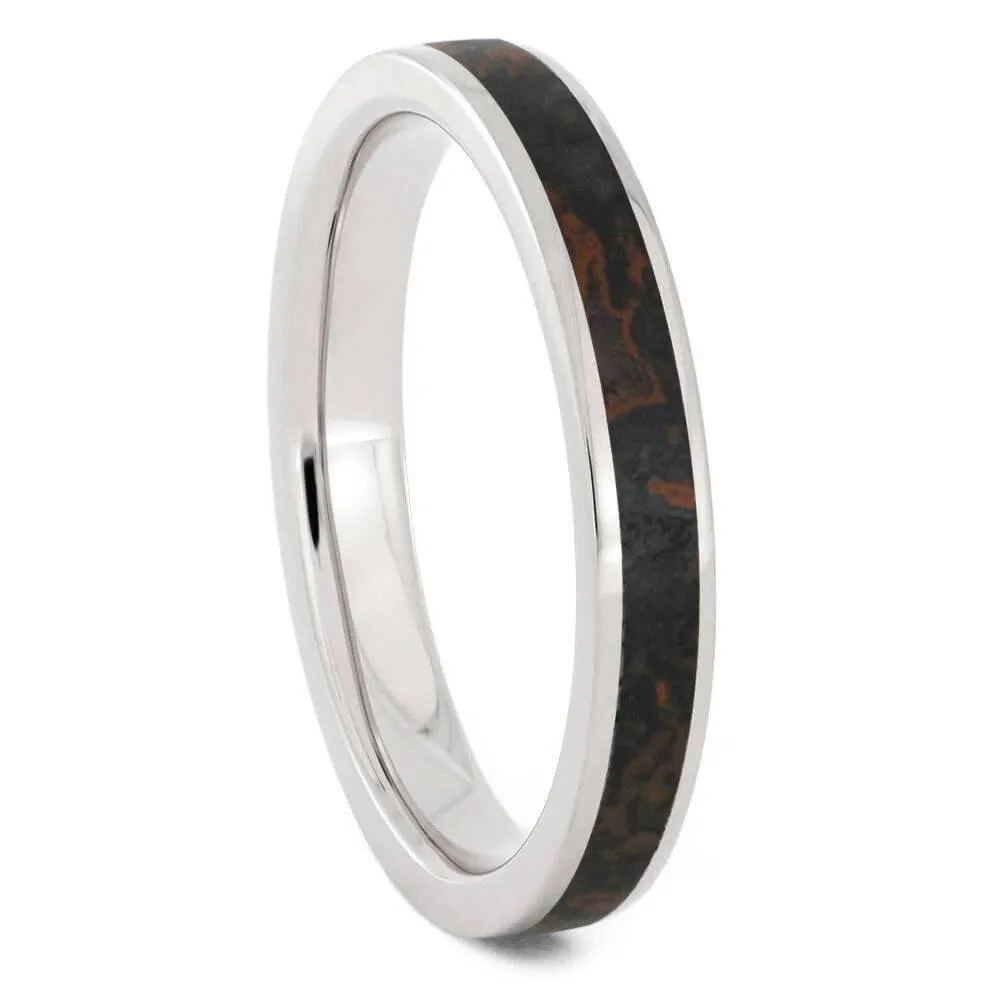 Dinosaur Bone His & Hers Matching Wedding Bands
