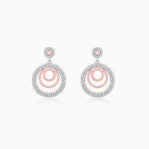 Dual Tone Luna Halo Earrings