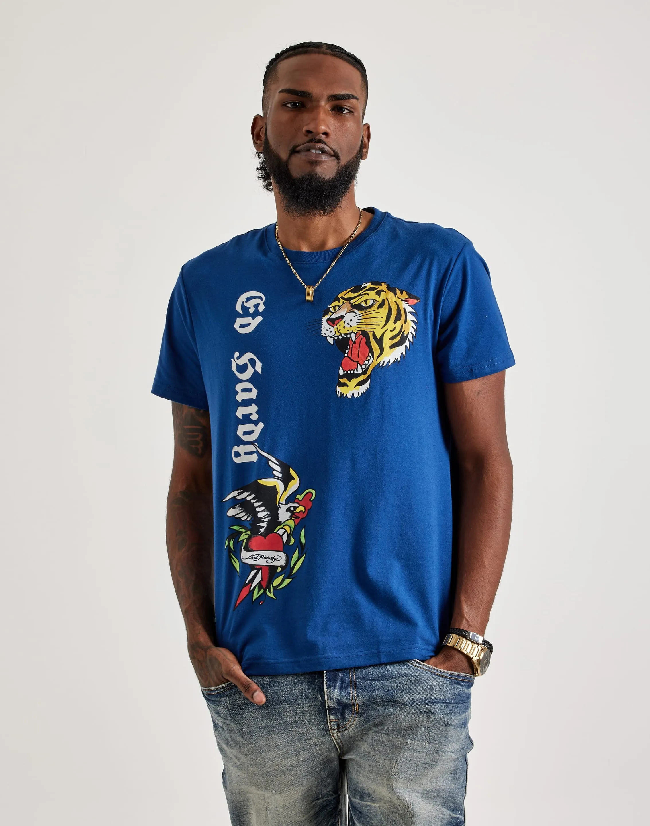 Preppy style items Ed Hardy Tiger Eagle Tee Athleisure fashion