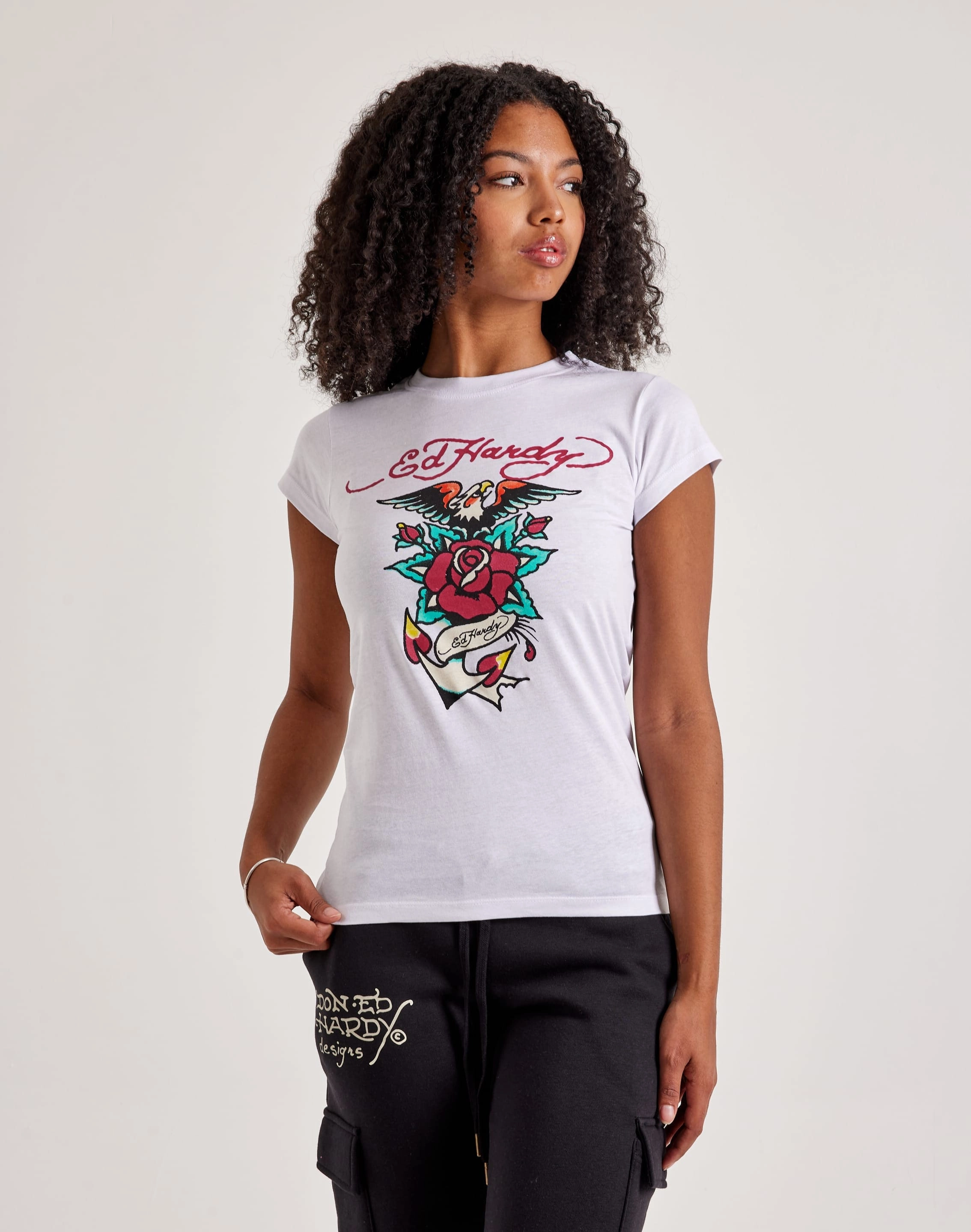 Activewear gear Ed Hardy Eagle Rose Slim-Fit Tee Fashion museums