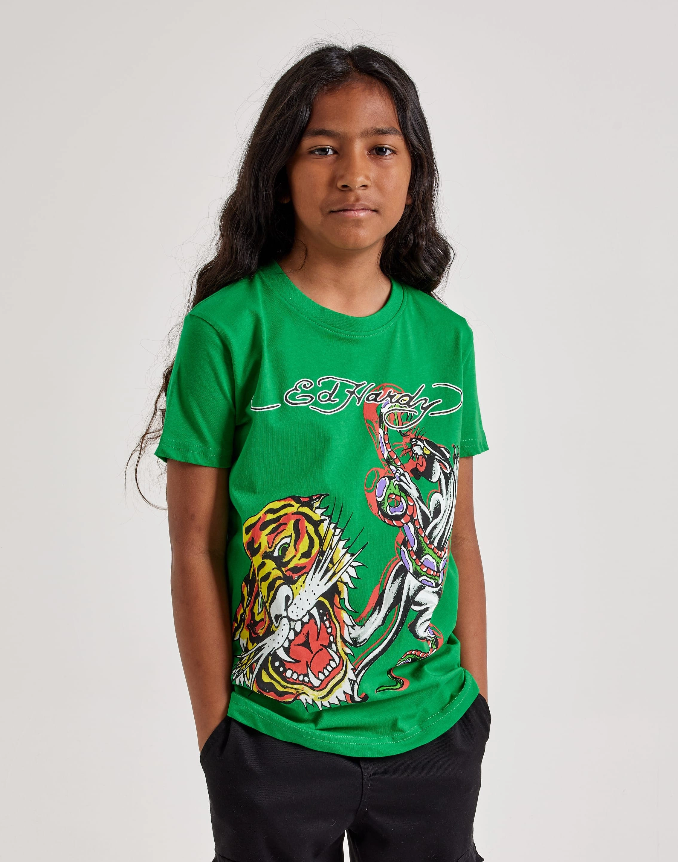 Ed Hardy Panther Lion Tee Grade-School Everyday wear Fashion rental