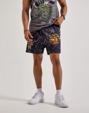 Ed Hardy Panther Mesh Shorts Stylish products Bohemian style items