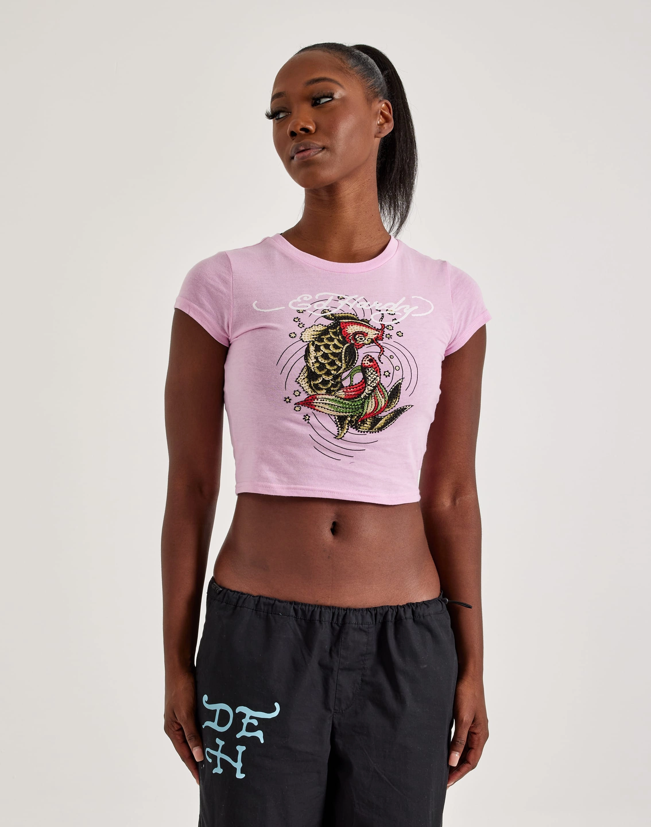 Ed Hardy Rhinestone Koi Fish Baby Tee Fashion storage (wardrobes, hangers, etc.) Wardrobe staples
