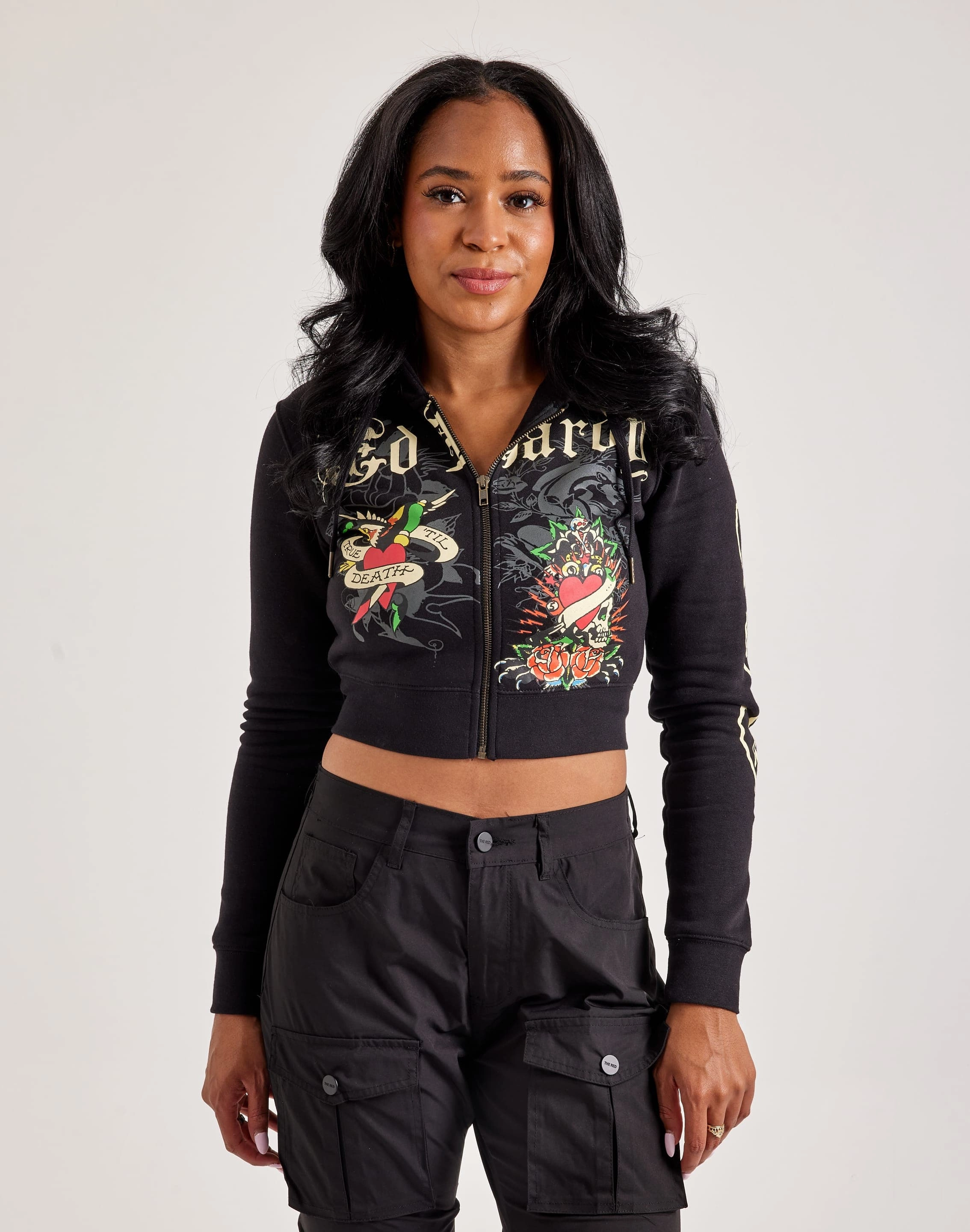 Ed Hardy Rose Skull Full-Zip Fleece Hoodie Fashion exhibitions Fashion forecasting