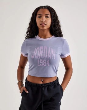 Embroidered fashion Jordan Cropped Graphic Tee Stylish products