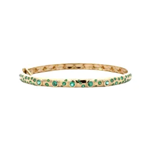Emerald Scatter Bangle
