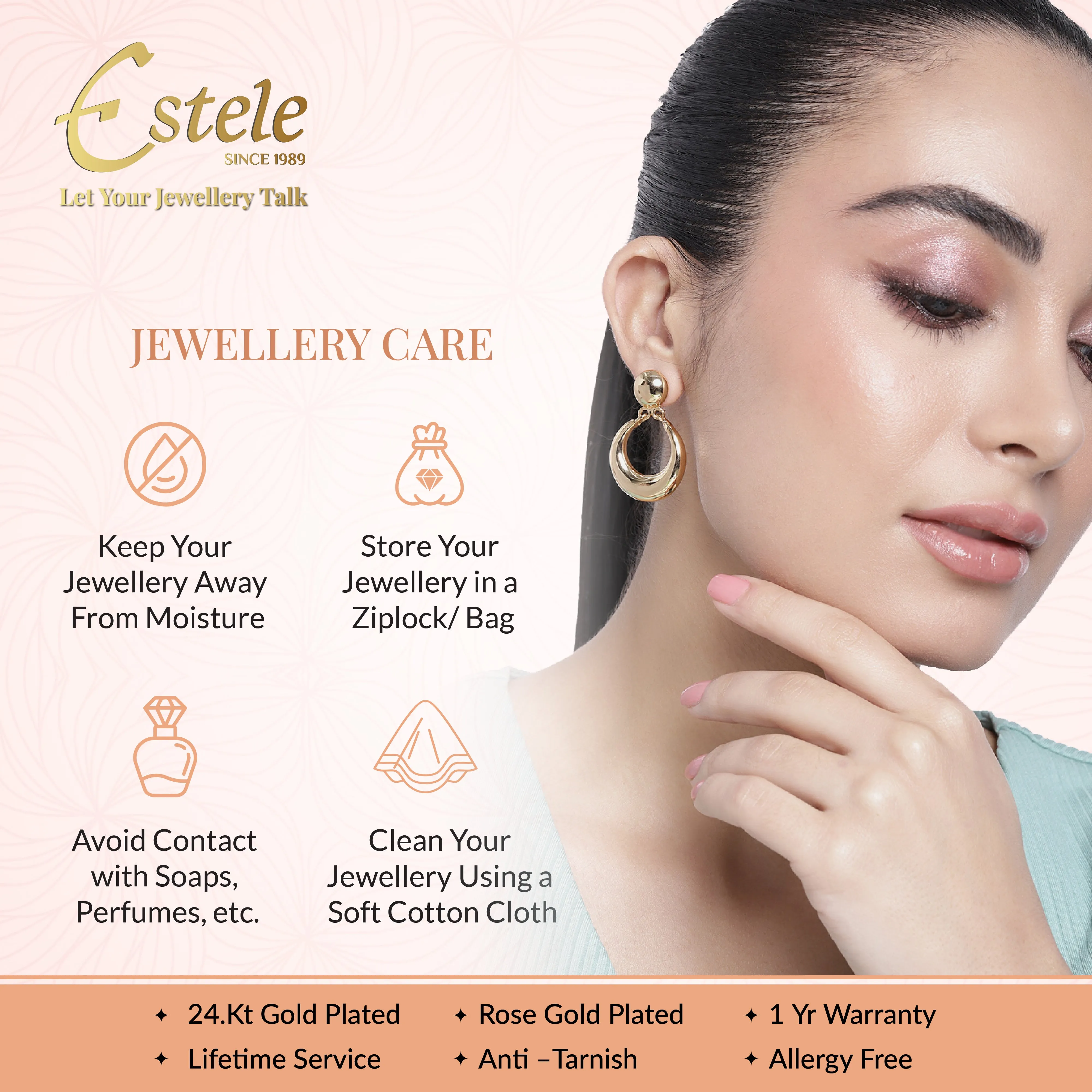 Estele Rhodium Plated Pathway Enamel Cuff Bracelet for women