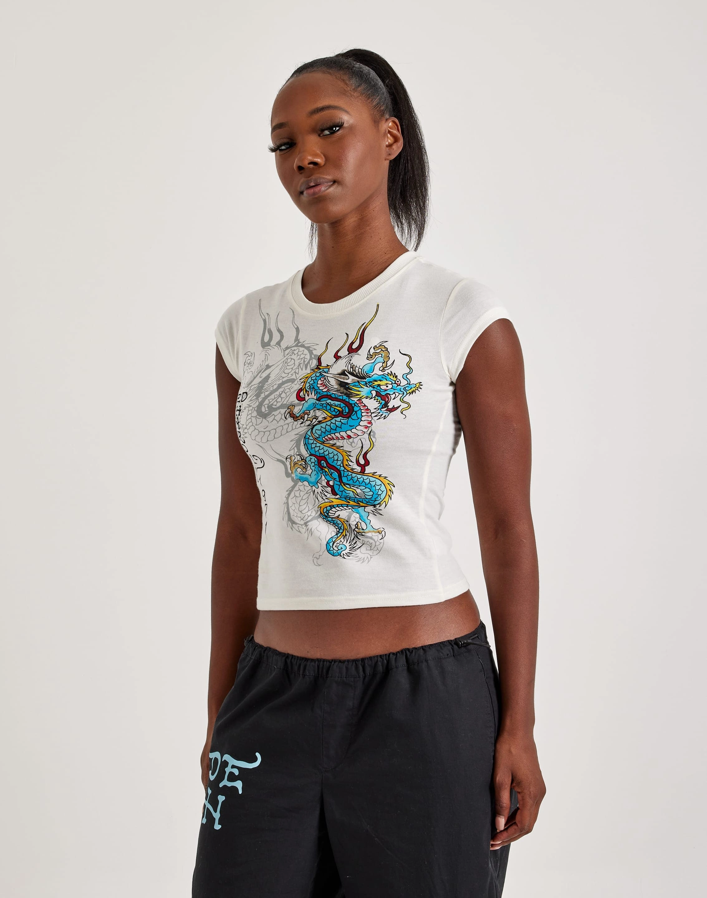 Style statements Ed Hardy Dragon Cap Sleeve Tee Fashion boutiques