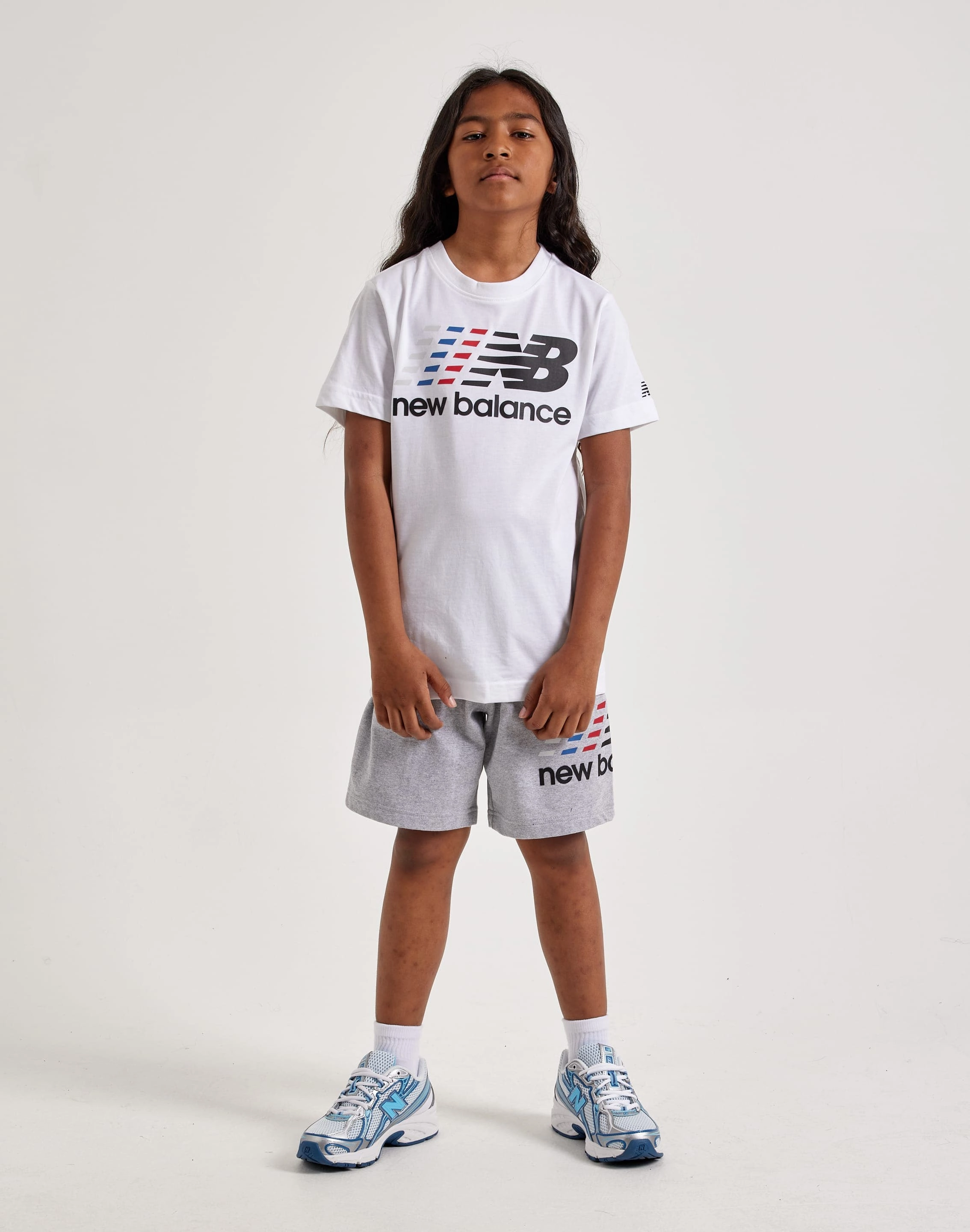 Evening wear New Balance Linear Logo Tee Grade-School