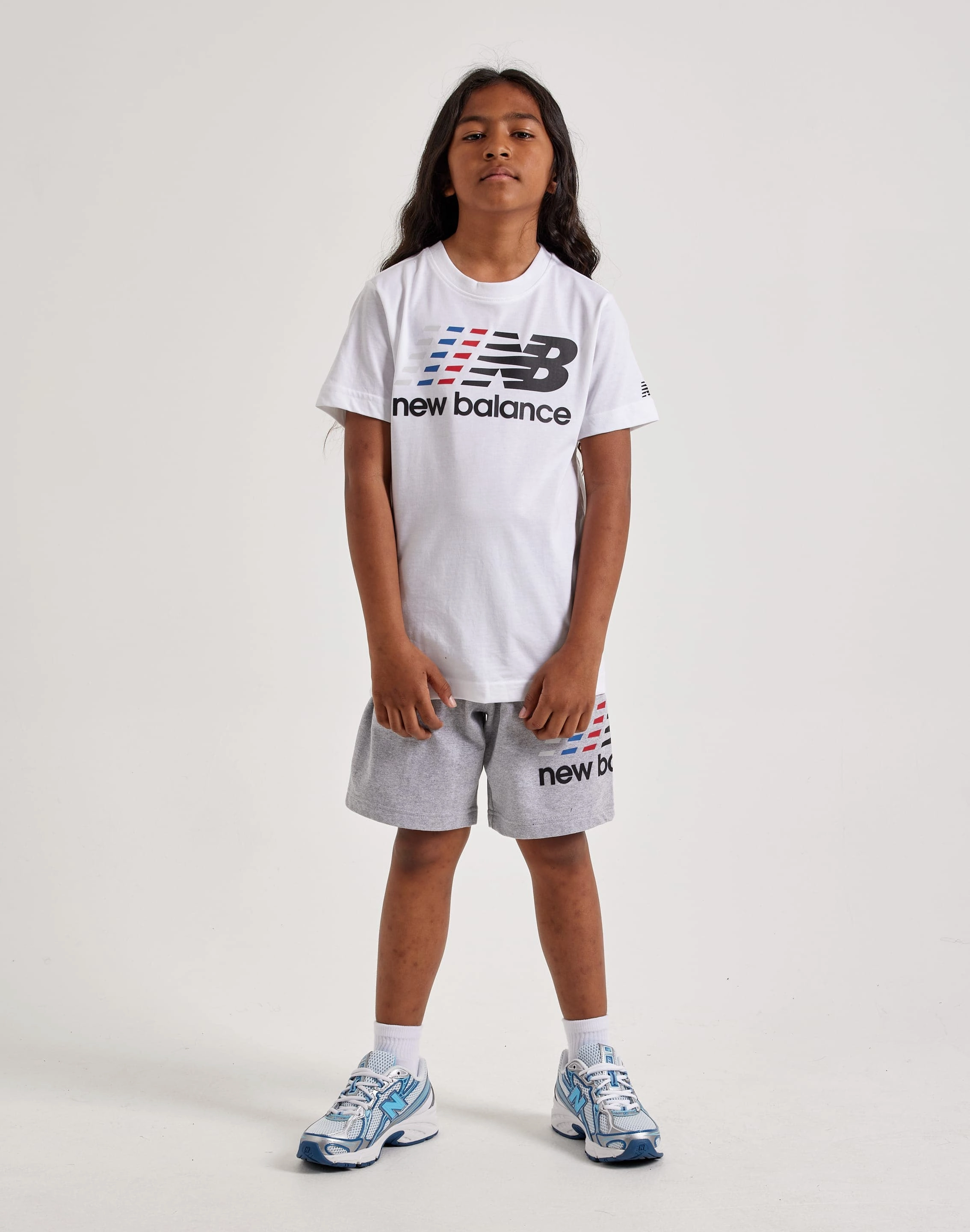 Evening wear New Balance Linear Logo Tee Grade-School