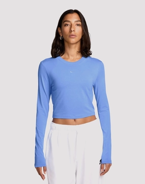 Everyday wear Nike Sportswear Slim Long-Sleeve Crop Shirt Fashion lookbook