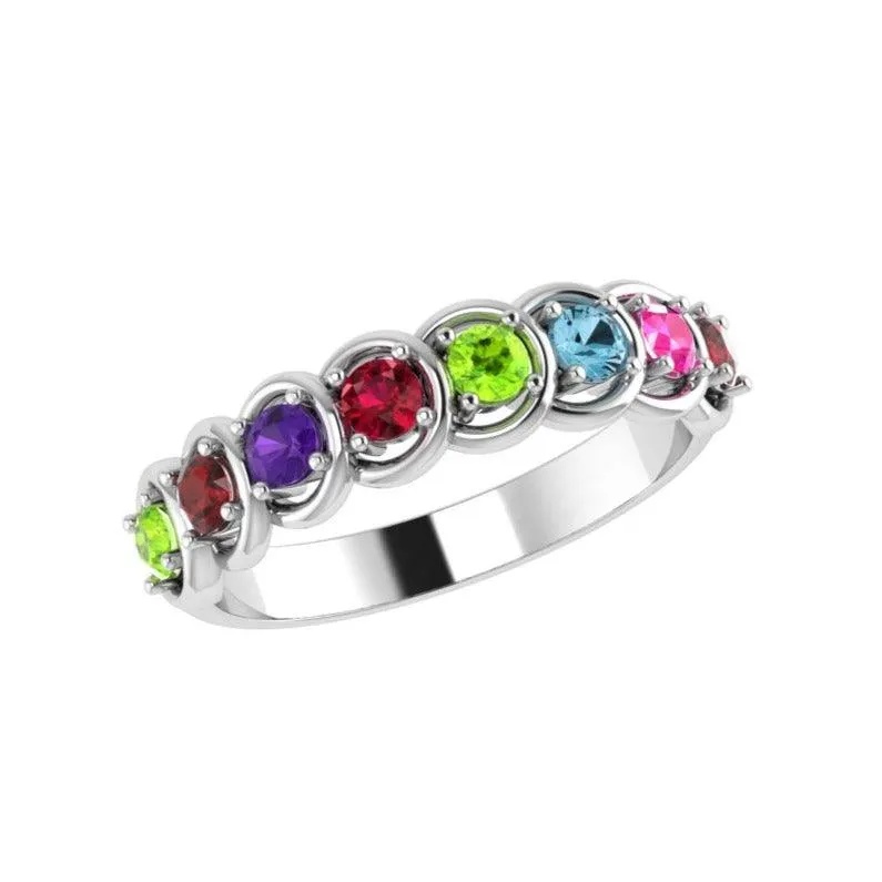 Family ring with birthstones