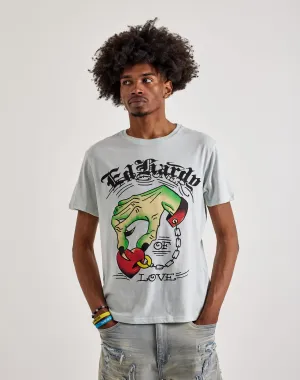 Fashion customization Ed Hardy  Heart Hand Short Sleeve Tee Comfortable apparel