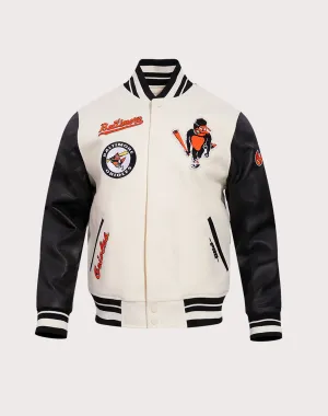 Fashion essentials Pro Standard Baltimore Orioles Retro Classic Rib Wool Varsity Jacket Fashion lookbook