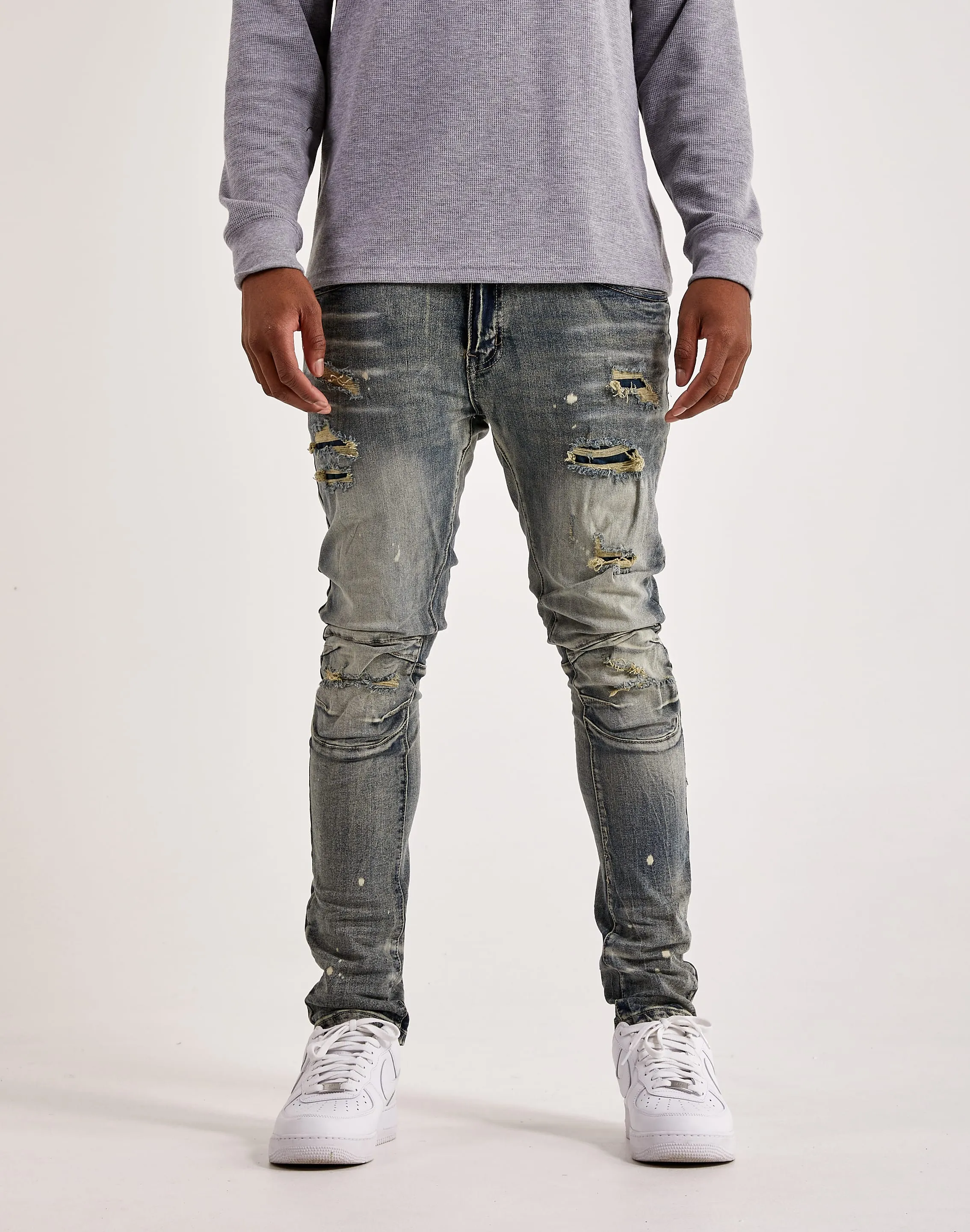Smoke Rise Rip & Repair Jeans Fashion shows Nylon - included fashion